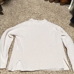 Lululemon Athletica Soft Cream Crew Neck Sweater